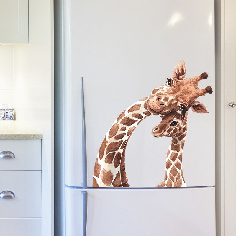 Eco-friendly Giraffe Kids Wall Stickers Cartoon Vinyl Room Decoration