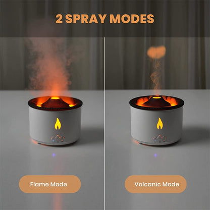 Creative Volcanic Flame, Aroma Diffuser, Portable Air Humidifier