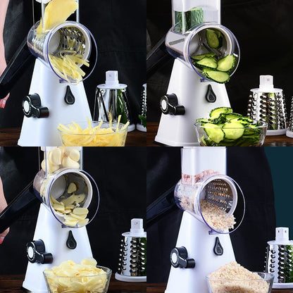 Manual Rotary Cheese Grater for Vegetable Cutter Potato Slicer Mandoline Multifunctional Vegetable Chopper Kitchen Accessories