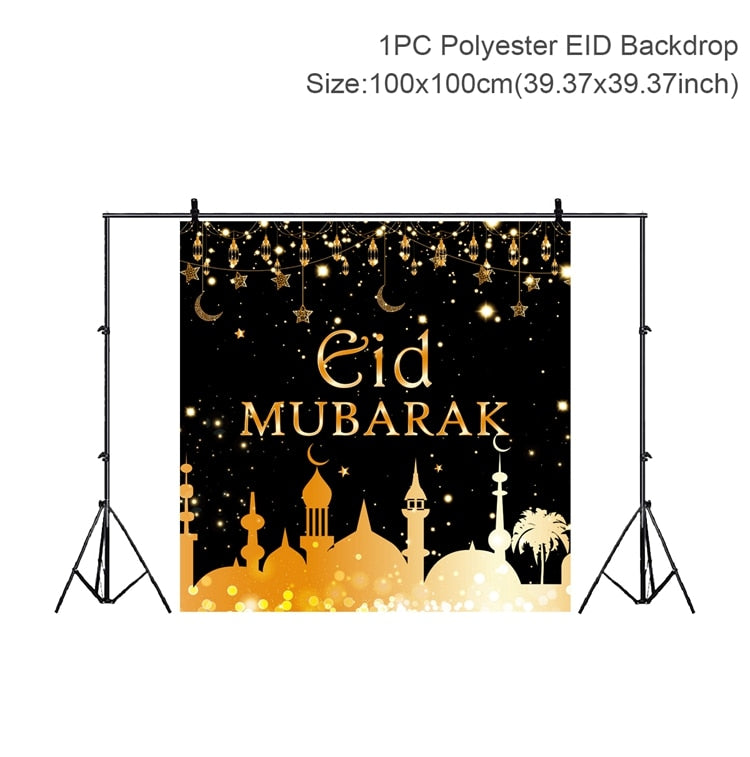 Eid Background Eid Mubarak Ramadan Kareem Backdrop Islam Muslim Party Supplies 2023 Ramadan Decoration For Home Eid Al-fitr Gift