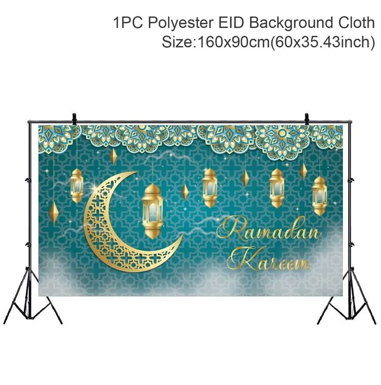 Eid Background Eid Mubarak Ramadan Kareem Backdrop Islam Muslim Party Supplies 2023 Ramadan Decoration For Home Eid Al-fitr Gift