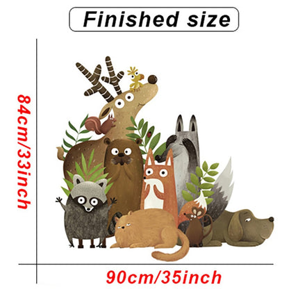 Cartoon Giraffe Wall Stickers for Kids rooms