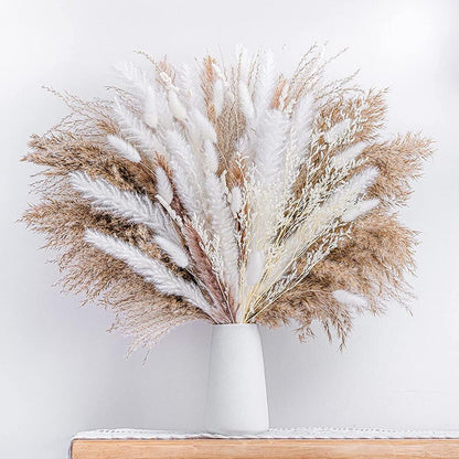 Natural Dried Pampas Grass Bouquet Boho Home Nordic Decor.