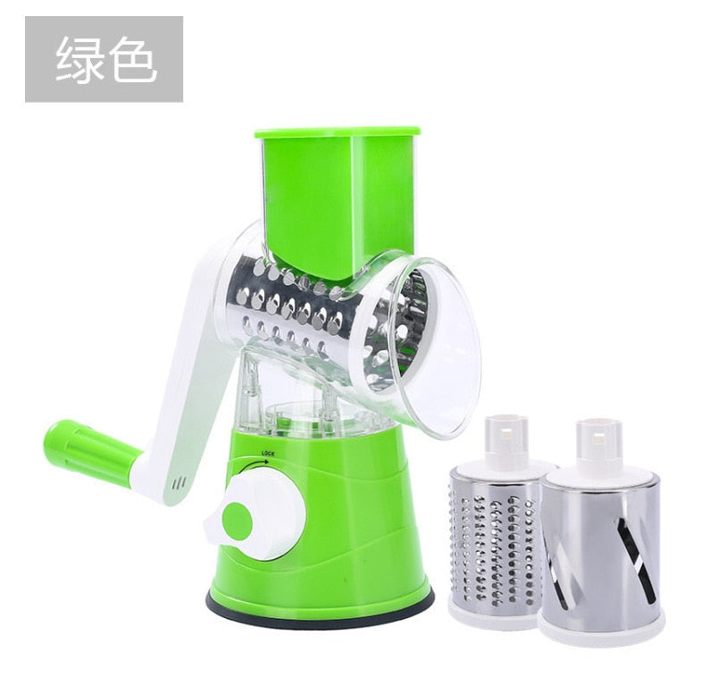 Manual Vegetable Cutter Slicer Kitchen Roller Gadgets Tool Fruit Vegetable Chopper Round Slicer Graters Potato Carrot Shredder