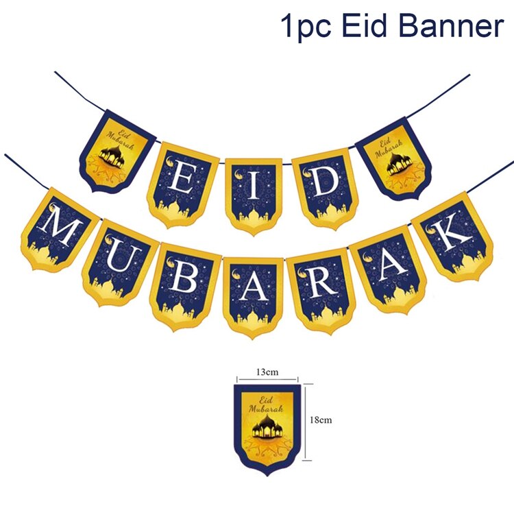 Eid Mubarak Banner Ramadan Decoration For Home Islamic Muslim Party Supplies Eid Al Adha Eid Ramadan Mubarak Gifts Kareem