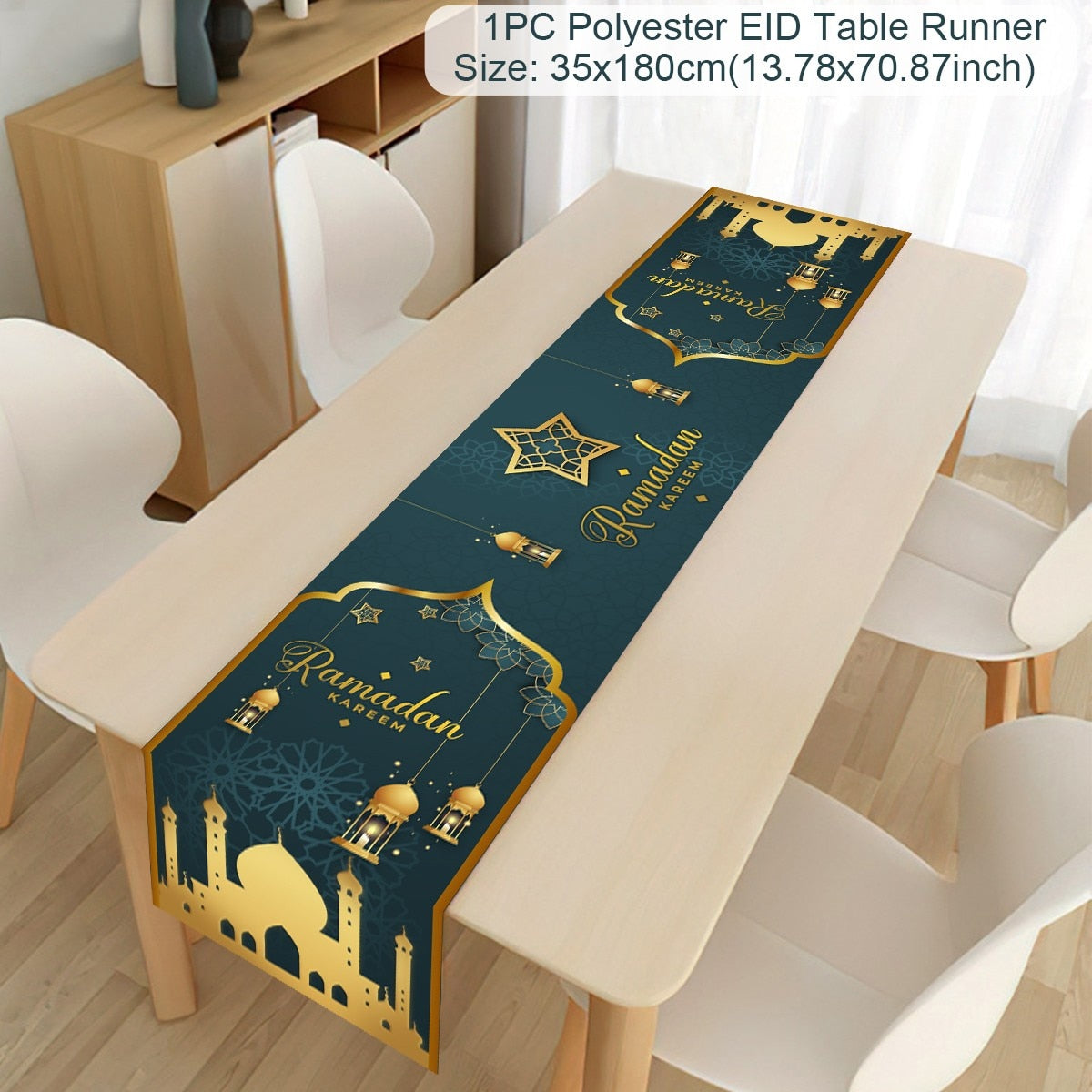 Islamic Tablecloth, Eid Decoration For Home, Muslim Party Supplies.