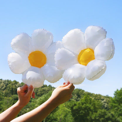 White Number Balloon, Daisy Foil Balloon, Home Decoration, Party Supplies