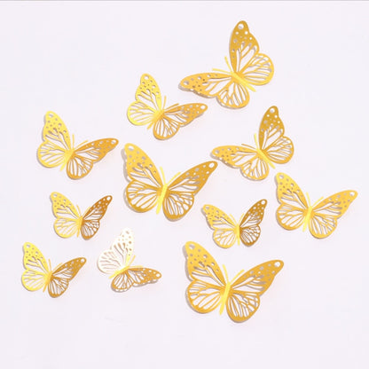 3D Wall Stickers, Hollow Butterfly Wall Stickers for Kids Rooms, Room Decoration