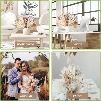 Natural Dried Pampas Grass Bouquet, Nordic Home Decor