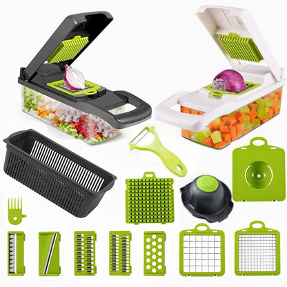 Multifunctional Vegetable Cutter, Potato Chopper, Carrot Grater, Kitchen Accessories.