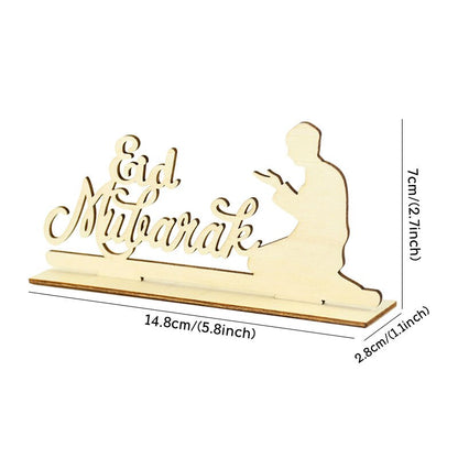 Eid Mubarak Wooden Ornament Ramadan Decorations For Home Islamic Muslim Party Supplies Eid Al Adha Favor Ramadan Kareem Gifts