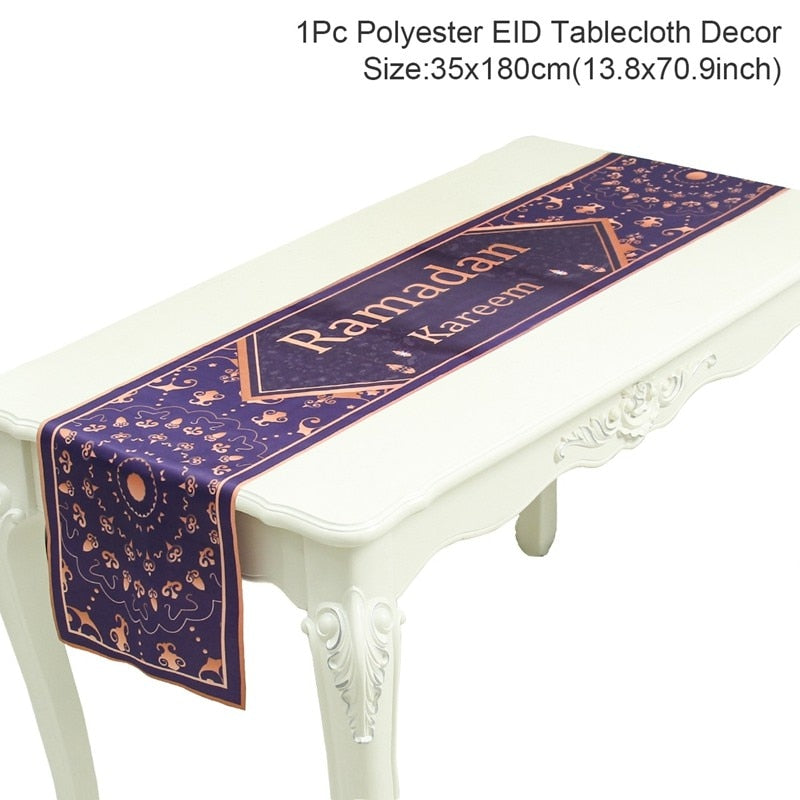 Islamic Tablecloth, Eid Decoration For Home, Muslim Party Supplies.