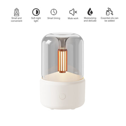 Portable Candlelight, Aroma Diffuser, USB Electric Home Air Humidifier.