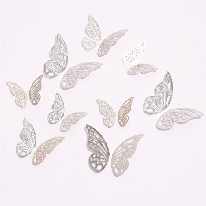 3D Wall Stickers, Hollow Butterfly Wall Stickers for Kids Rooms, Room Decoration