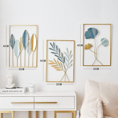 Nordic Home Wall Decor | Metal Gold Wall Stickers