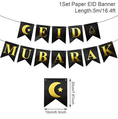 Eid Mubarak Banner Ramadan Decoration For Home Islamic Muslim Party Supplies Eid Al Adha Eid Ramadan Mubarak Gifts Kareem