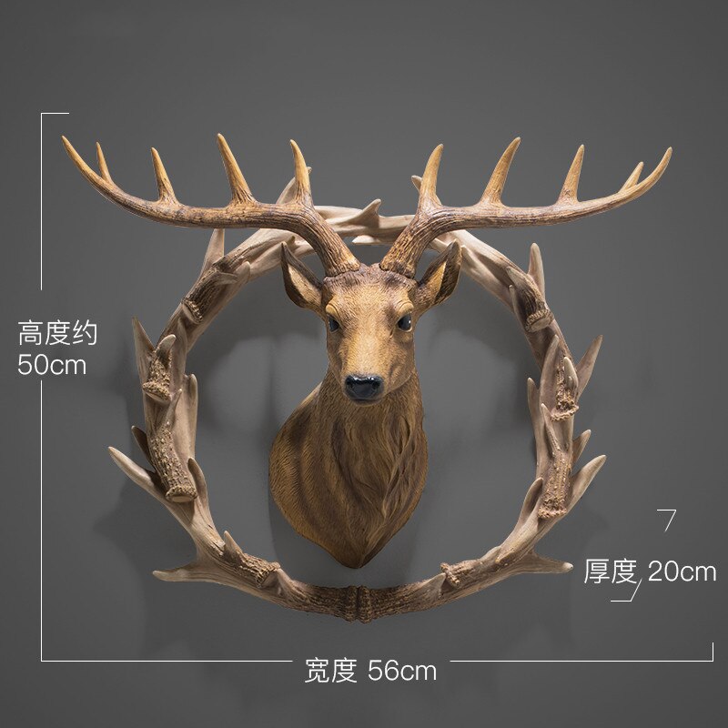 Lucky Deer Head Wall Hanging Decoration - Home at First Site