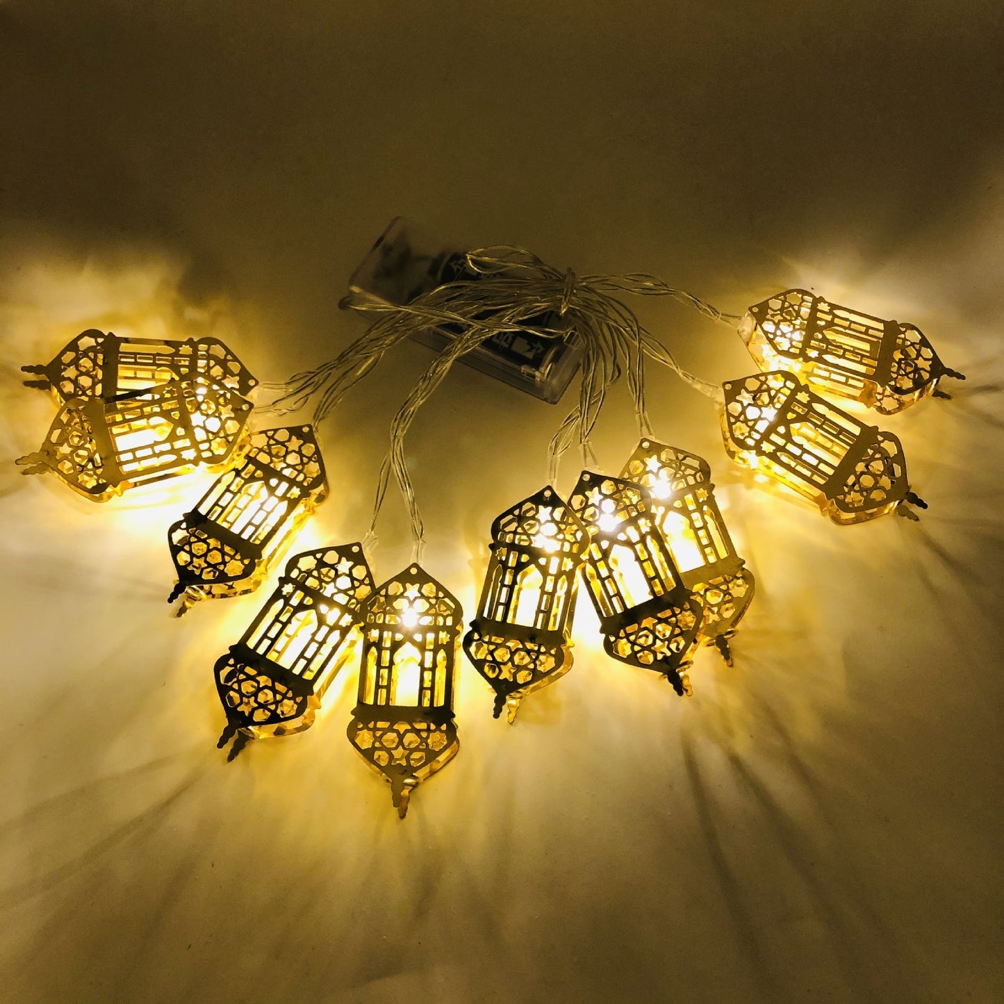 Eid Mubarak Star Moon Led String Lights Ramadan Kareem for Home Decoration Islamic Muslim Festival Party Supplies Eid Al-Fitr