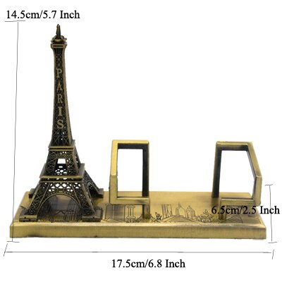 ERMAKOVA Metal World Famous Building Architecture Model Statue Landmark Tourist Souvenir Home Office Decoration