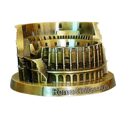 ERMAKOVA Metal World Famous Building Architecture Model Statue Landmark Tourist Souvenir Home Office Decoration