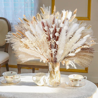 Natural Dried Pampas Grass Bouquet, Nordic Home Decor