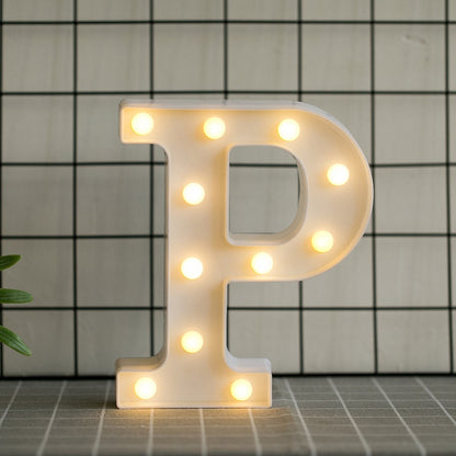 Luminous LED Letter Lights, Birthday Party Decorations.