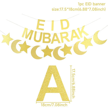 Eid Mubarak Banner Ramadan Decoration For Home Islamic Muslim Party Supplies Eid Al Adha Eid Ramadan Mubarak Gifts Kareem