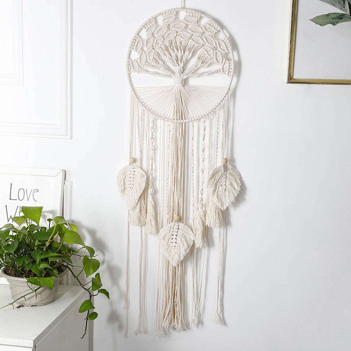 Big Dream Catcher For Wedding, Tree Of Life Wind Chimes.