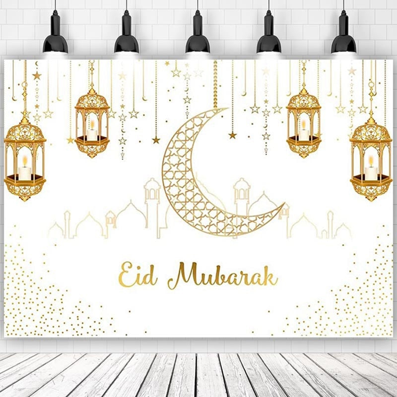 Eid Mubarak Background 2023 Kareem Ramadan Decoration for Home Islamic Muslim Party Supplies Ramadan Mubarak Decor Eid Al Adha