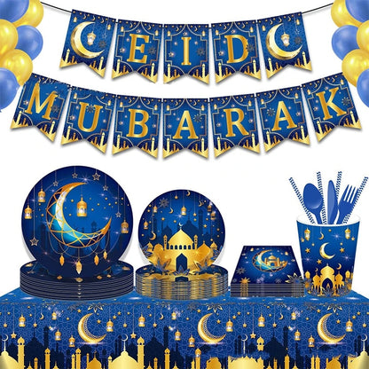 Eid Mubarak Confetti Balloon Happy Ramadan Kareem Decoration For Home 2023 Islamic Muslim Banner Flag Al-Fitr Eid Party Supplies