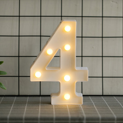 Luminous LED Letter Lights, Birthday Party Decorations.