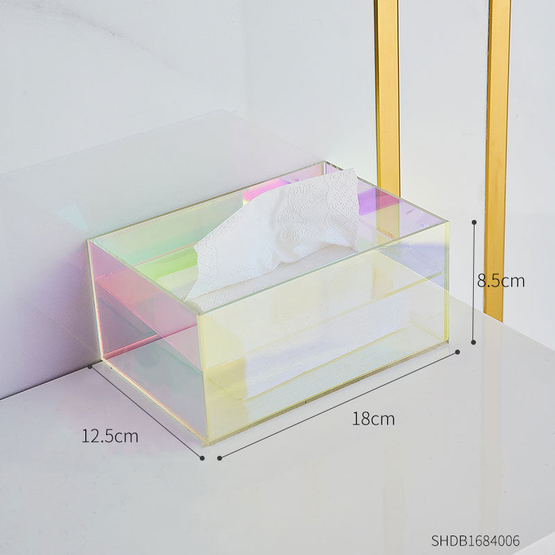 Modern Acrylic Tissue Box Transparent Fashion Napkin Holder Home Decoration Living Room Desk Decor Accessories Decorative Box