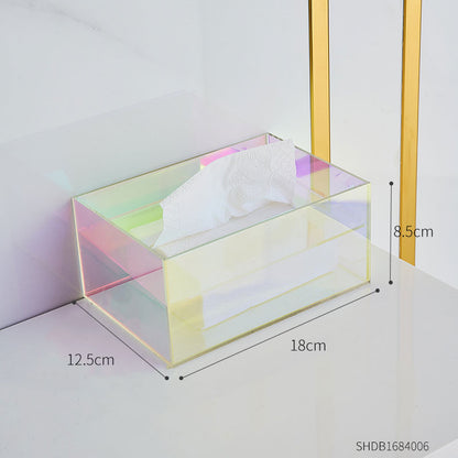 Modern Acrylic Tissue Box Transparent Fashion Napkin Holder Home Decoration Living Room Desk Decor Accessories Decorative Box