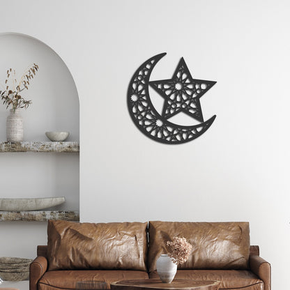 Ramadan Decoration 2023 3D Stars And Moon Eid Mubarak Acrylic Mirror Stickers Home Decor Wall Sticker часы настенные رمضان