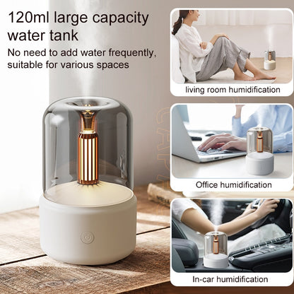 Portable Candlelight, Aroma Diffuser, USB Electric Home Air Humidifier.