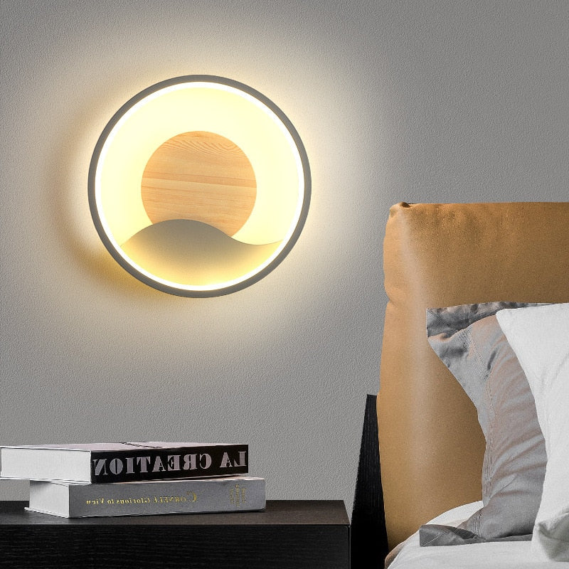 Wall Lamp Indoor AC86-256 LED Bedside Light Nordic Loft Stair Garden Hallway Living Room Outdoor Wall Light Bedroom Decoration