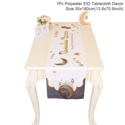 Islamic Tablecloth, Eid Decoration For Home, Muslim Party Supplies.