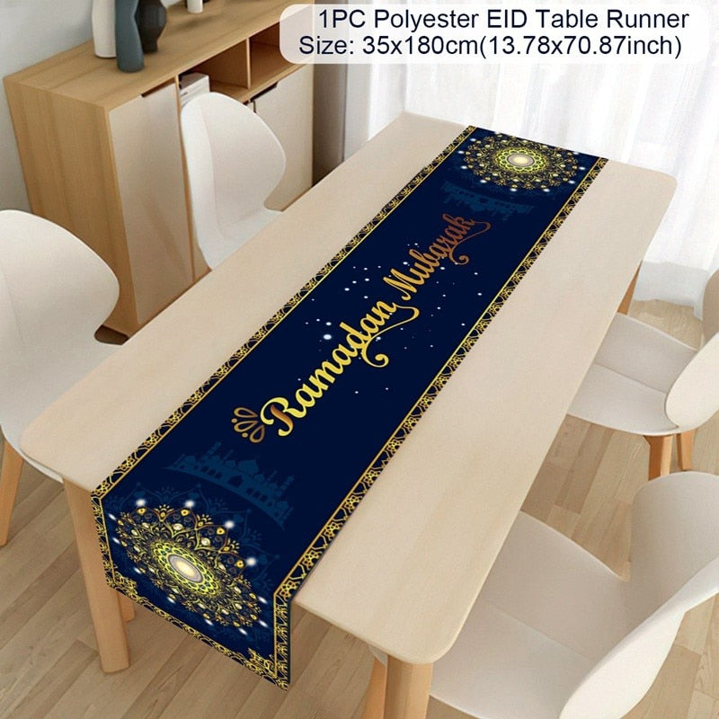 Islamic Tablecloth, Eid Decoration For Home, Muslim Party Supplies.