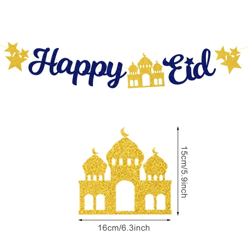 Eid Mubarak Banner Ramadan Decoration For Home Islamic Muslim Party Supplies Eid Al Adha Eid Ramadan Mubarak Gifts Kareem