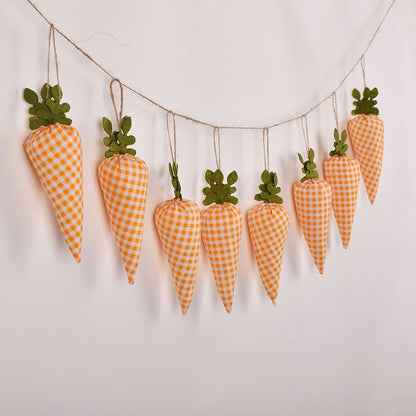 Easter Carrots Ornaments Hanging Pendant For Easter Home Decorations