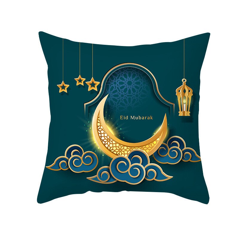 EID Mubarak Cushion Cover Ramadan Decoration for Home Ramadan Kareem Mubarak Muslim Islamic Party Supplies 2023 EID Pillowcase