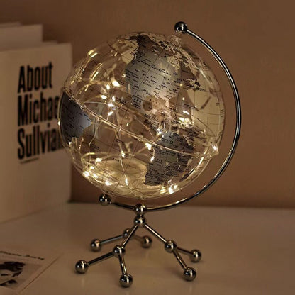 Transparent Globe Home Decor World Map Room Decor Geography Office Educational Ornament Desk Accessories School Supplies