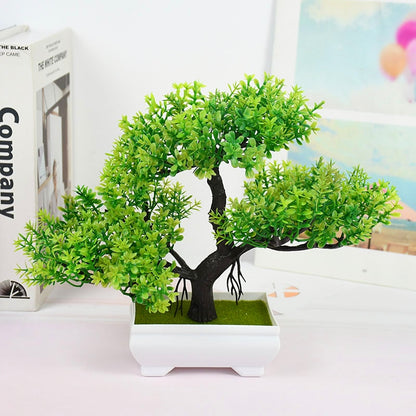 Artificial Plants Bonsai Tree Pot, Potted Ornaments For Home Decor