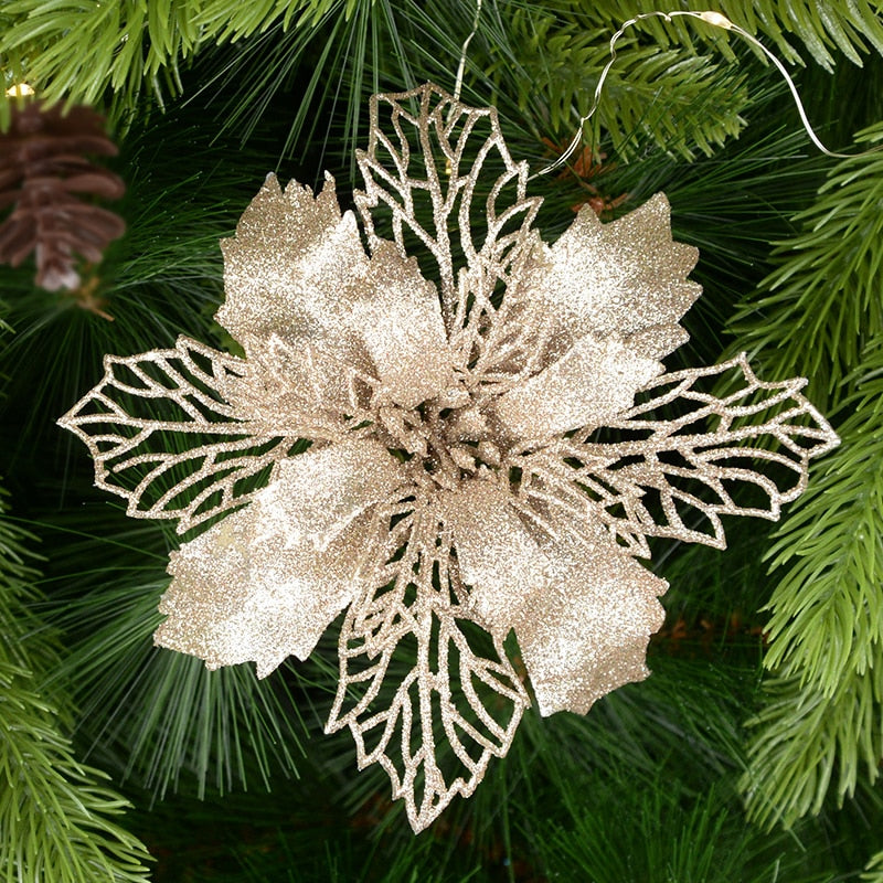 Artifical Christmas Flowers, Christmas Tree Decorations for Home.