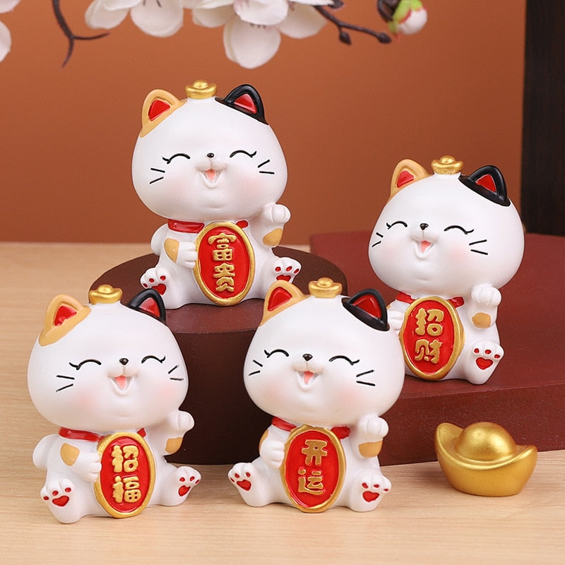 Waving Cat Home Decor, Cat Sculpture For Decoration.