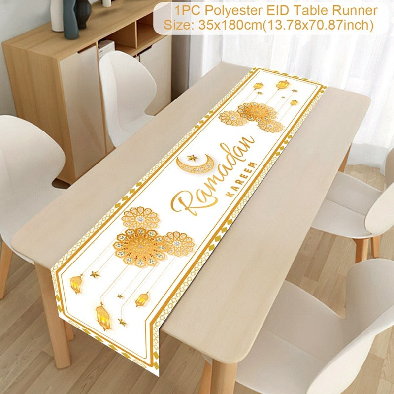 Islamic Tablecloth, Eid Decoration For Home, Muslim Party Supplies.