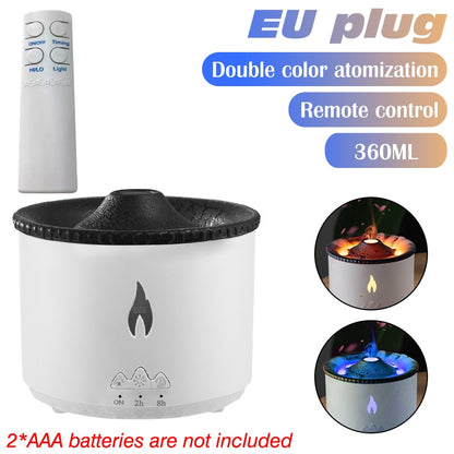 Creative Volcanic Flame, Aroma Diffuser, Portable Air Humidifier