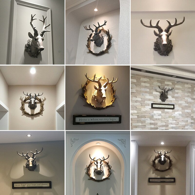 Lucky Deer Head Wall Hanging Decoration - Home at First Site