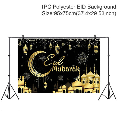 Eid Background Eid Mubarak Ramadan Kareem Backdrop Islam Muslim Party Supplies 2023 Ramadan Decoration For Home Eid Al-fitr Gift