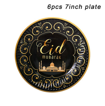 EID Mubarak Outdoor Fan-shaped Flag Banner Ramadan Decoration For Home Islamic Muslim Party Supplies Ramadan Kareem Home Decor